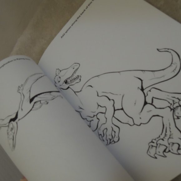 What to Doodle? Dinosaurs! 2010 Chuck Whelon Over 60 Drawings to Complete +Color - Picture 2 of 3